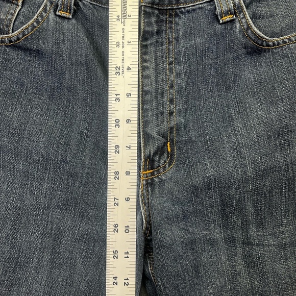 Carhartt Relaxed Fit Jeans Mens 34/34 Blue Denim Thick Work Western ranch 1345 - Picture 4 of 9